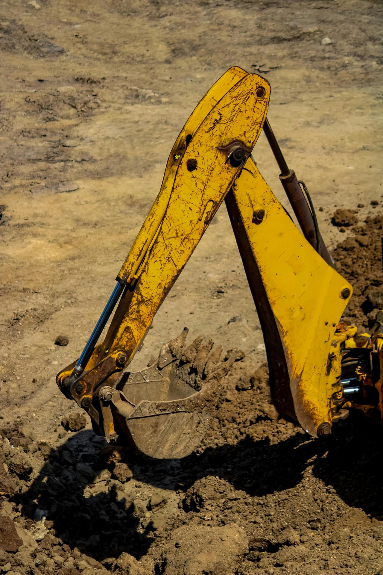 Heavy equipment in the field